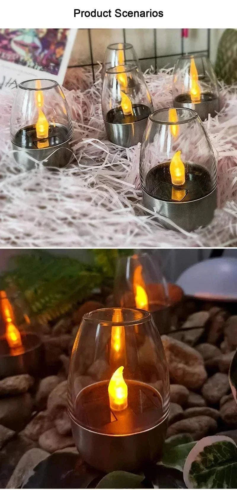 LED Solar Candles