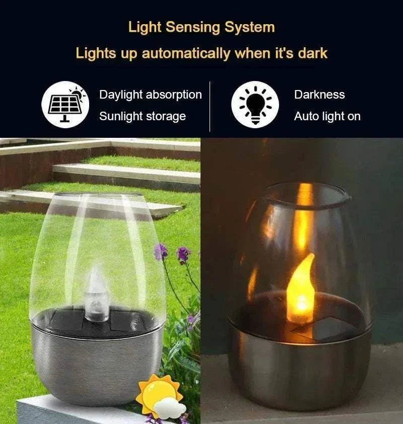 LED Solar Candles